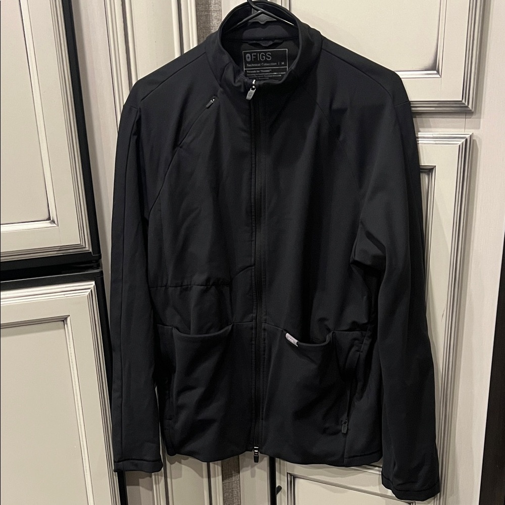 Figs Men's scrub style Black Jacket